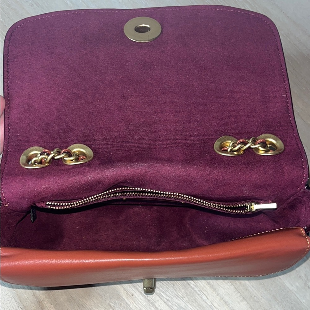 Coach Red and Brown Women's Bag - Picture 10 of 12